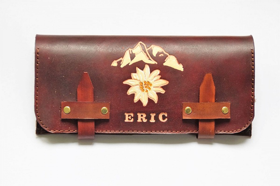 blague &agrave; tabac cuir personnalisable