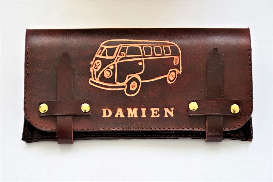 blague &agrave; tabac cuir personnalisable