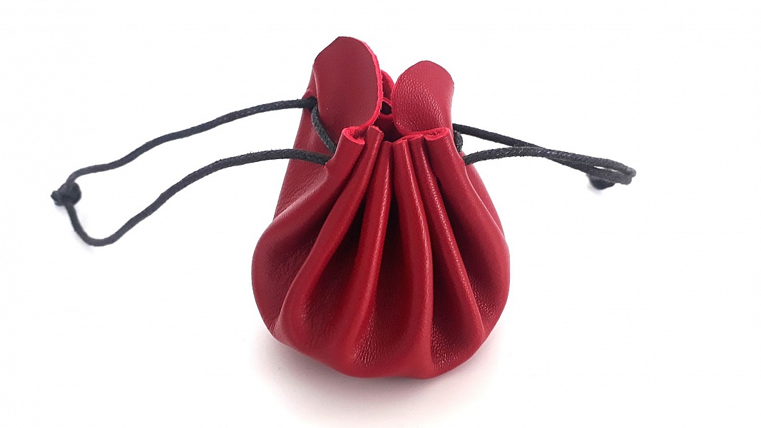 bourse en cuir taille moyenne