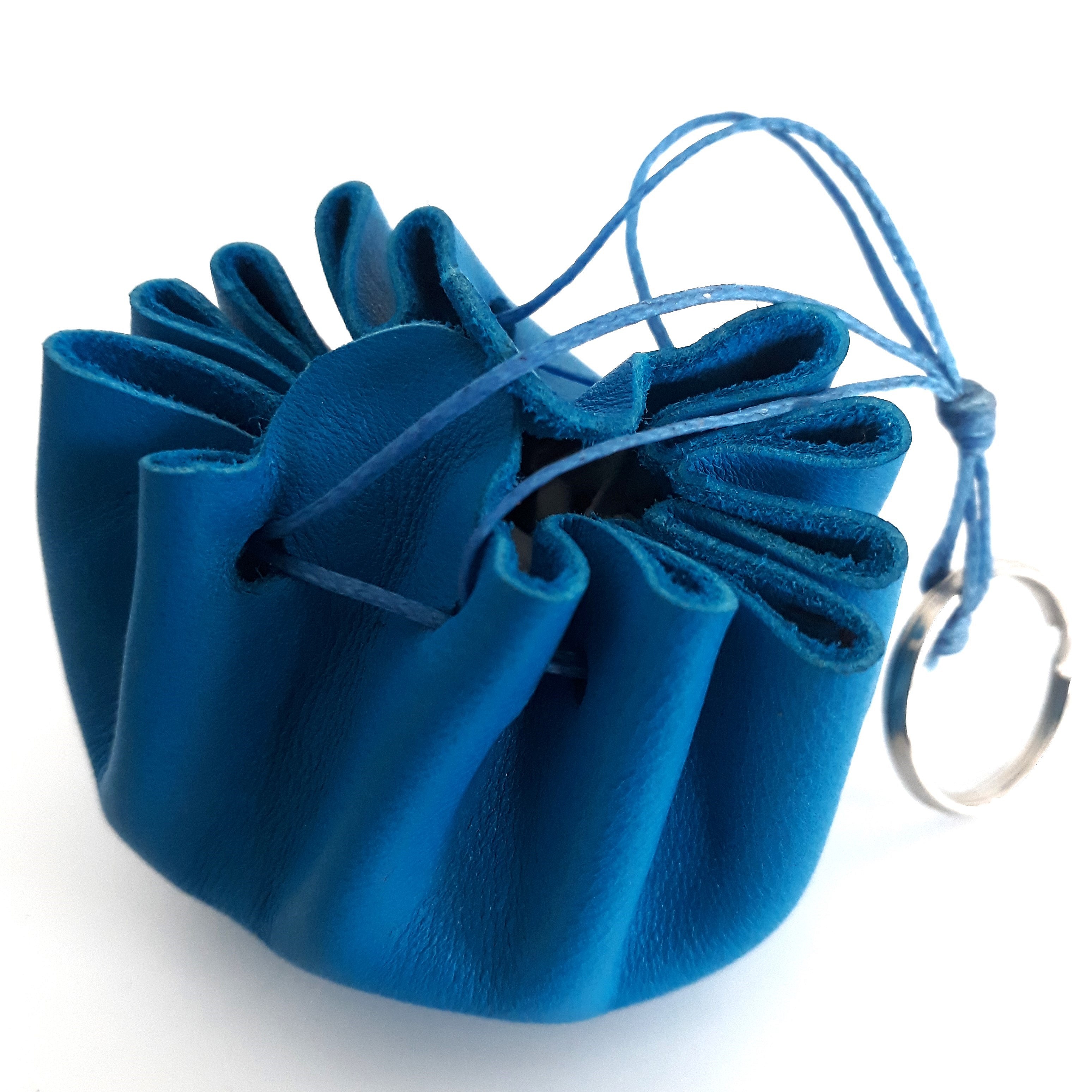 mini-bourse porte-cl&eacute;s cuir